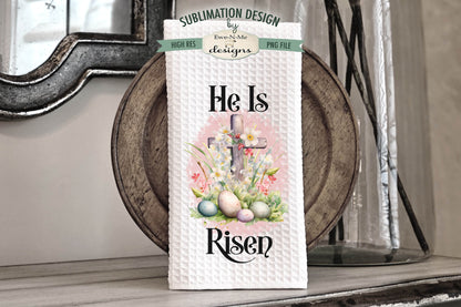 Easter Cross - Kitchen Towel Sublimation Designs
