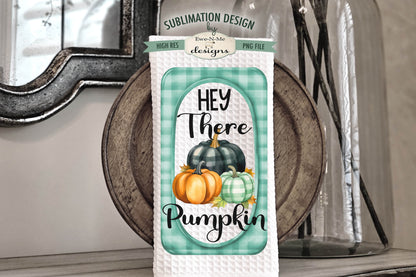 Fall Plaid Pumpkins - Kitchen Towel Sublimation Designs