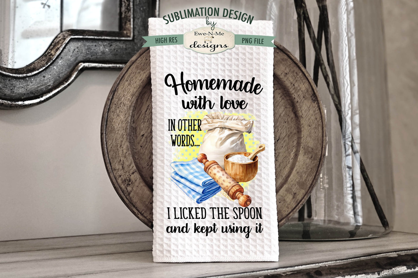 Funny Baking Themed - Kitchen Towel Sublimation Designs
