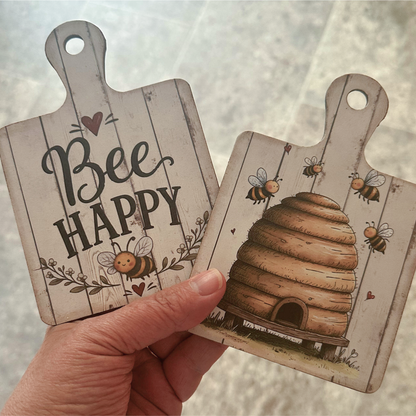 Bee Cutting Board Bundle | Laser Cut SVG File + Printable PNG Files