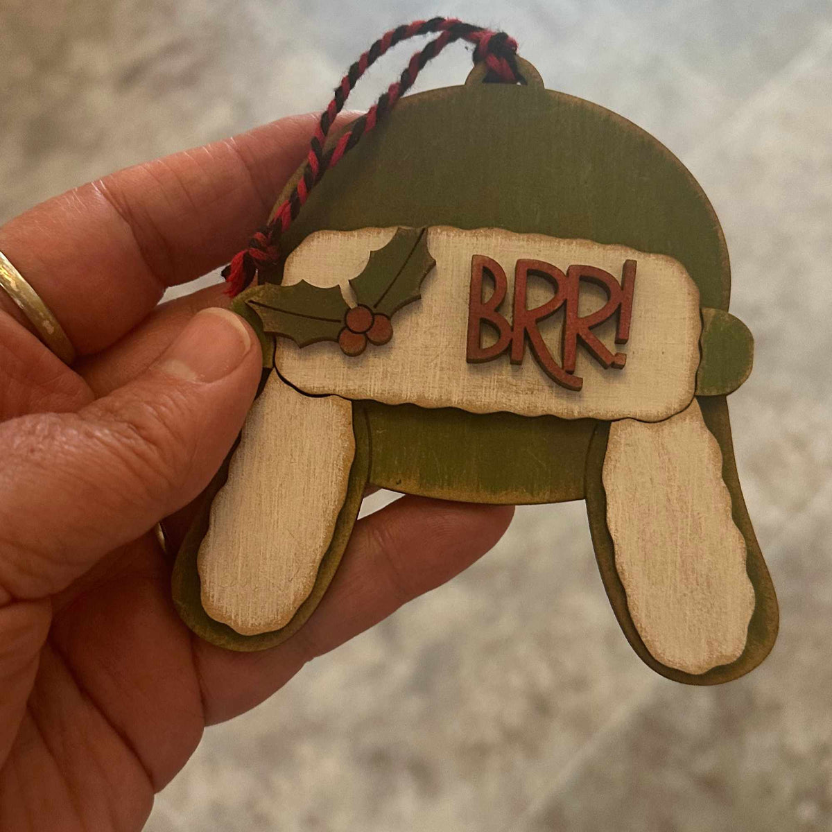 Vintage Winter Trapper Hat Ornament | Laser Cut SVG File