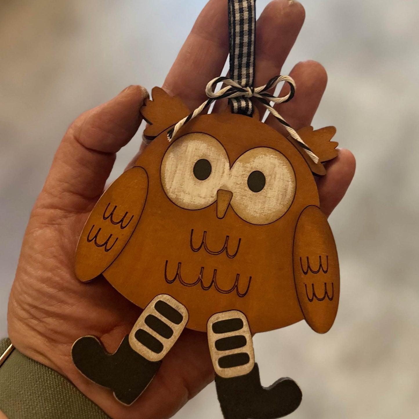 Layered Owl Ornament | Laser Cut SVG File