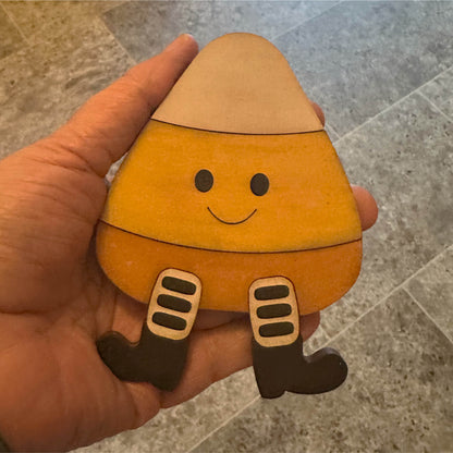 Layered Candy Corn Shelf Sitter | Laser Cut SVG File