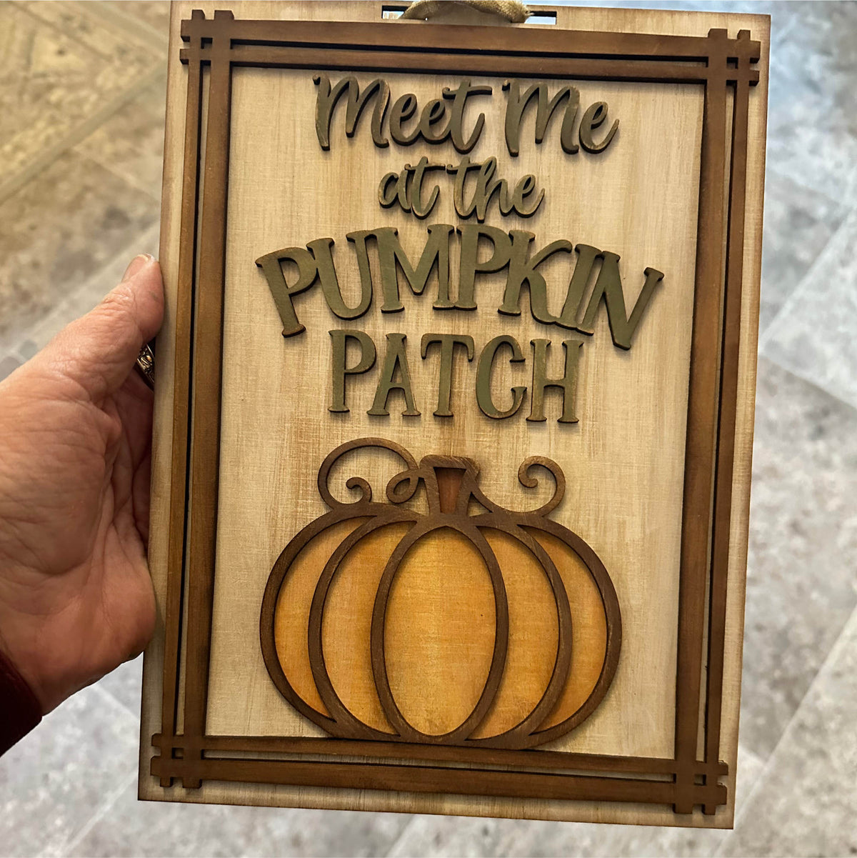 Meet Me At The Pumpkin Patch Sign | Laser Cut SVG File