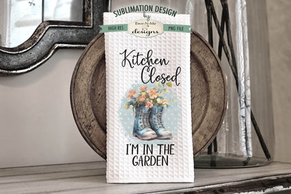 Garden Boots - Kitchen Towel Sublimation Designs
