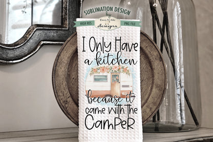 Funny Camper Towels - Bundleof 5 - Kitchen Towel Sublimation Designs