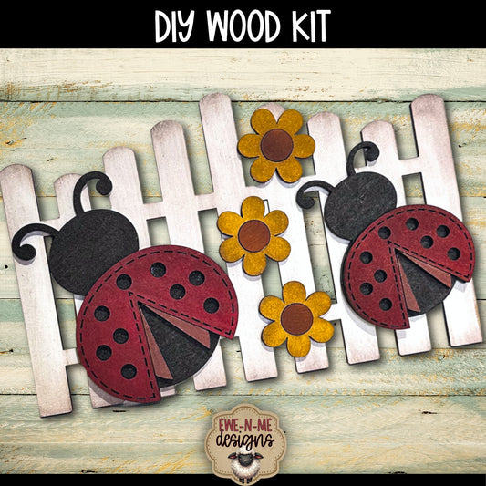 Ladybug Daisy Fence | DIY WOOD KIT