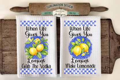 Funny Lemon Towel Designs - Kitchen Towel Sublimation Designs