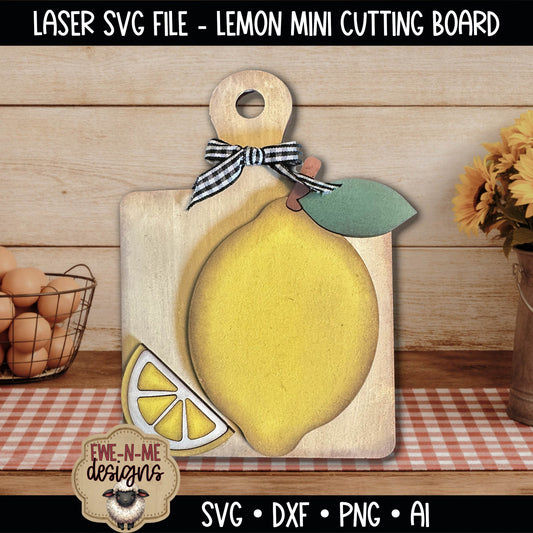 Lemon Cutting Board Shelf Sitter | Laser Cut SVG File