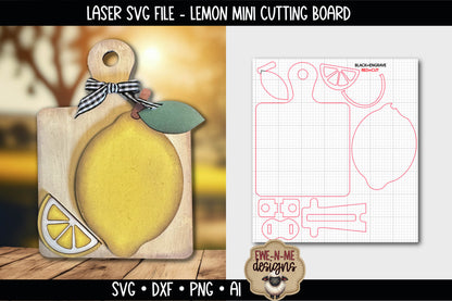 Lemon Cutting Board Shelf Sitter | Laser Cut SVG File