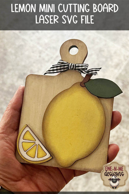 Lemon Cutting Board Shelf Sitter | Laser Cut SVG File