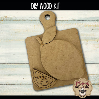 Lemon Cutting Board Mini Sign | DIY WOOD KIT