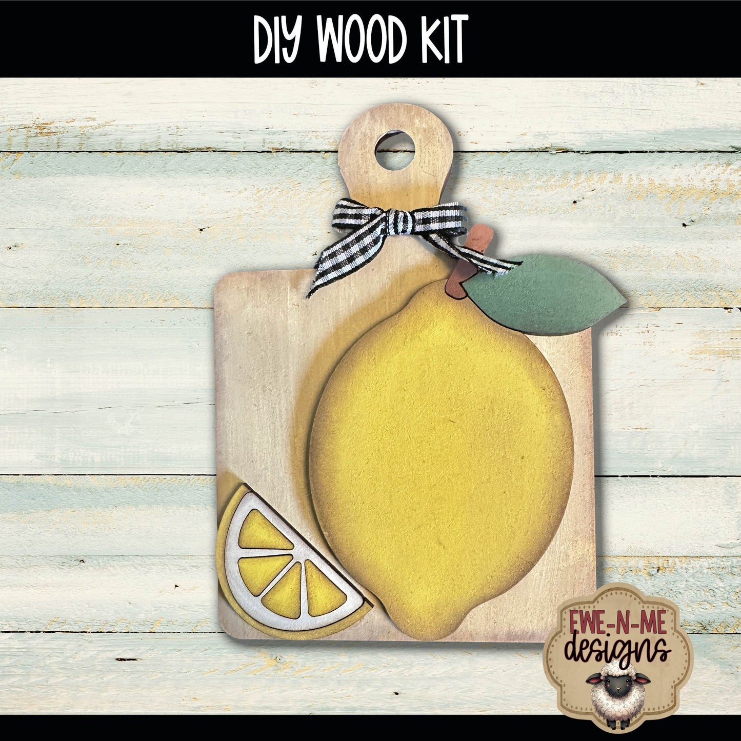 Lemon Cutting Board Mini Sign | DIY WOOD KIT