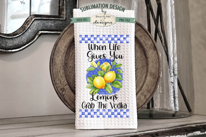 Funny Lemon Towel Designs - Kitchen Towel Sublimation Designs