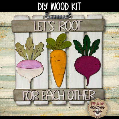Lets Root For Each Other Pallet Sign | DIY WOOD KIT