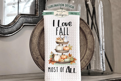Fall Tiered Tray - Bundle of 5 - Kitchen Towel Sublimation Designs