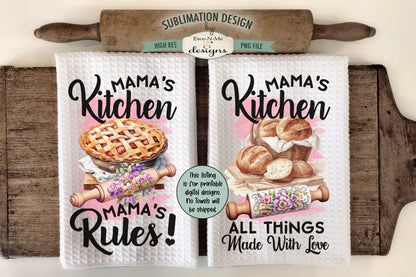 Mothers Day Designs - Bundle of 16 - Kitchen Towel Sublimation Designs