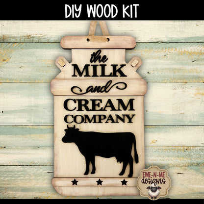 Milk And Cream Company Sign | DIY WOOD KIT