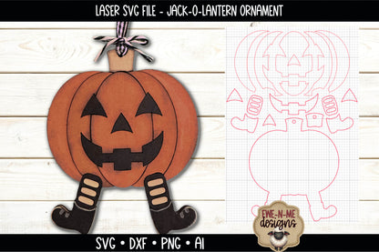 Layered Jack O Lantern Ornament | Laser Cut SVG File