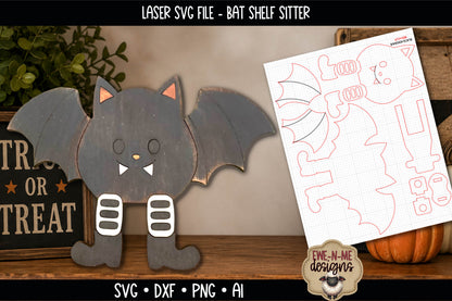 Layered Bat Shelf Sitter | Laser Cut SVG File