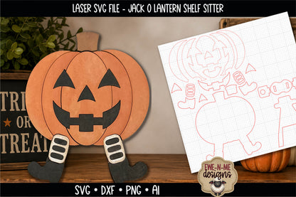 Layered Jack O Lantern Shelf Sitter | Laser Cut SVG File