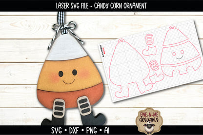 Layered Candy Corn Ornament | Laser Cut SVG File