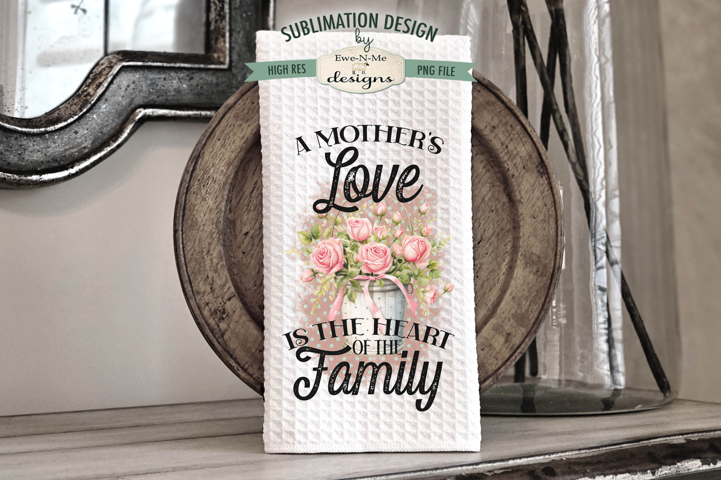Mothers Day Bouquets - Kitchen Towel Sublimation Designs (Copy)