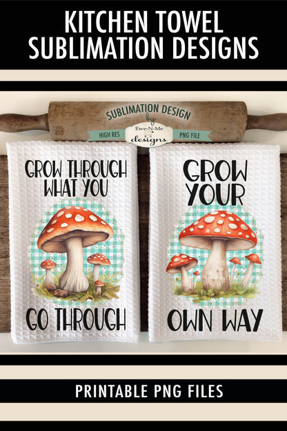 Spotted Mushrooms - Kitchen Towel Sublimation Designs
