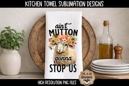 Funny Farm Animals - Bundle of 5 - Kitchen Towel Sublimation Designs (Copy)