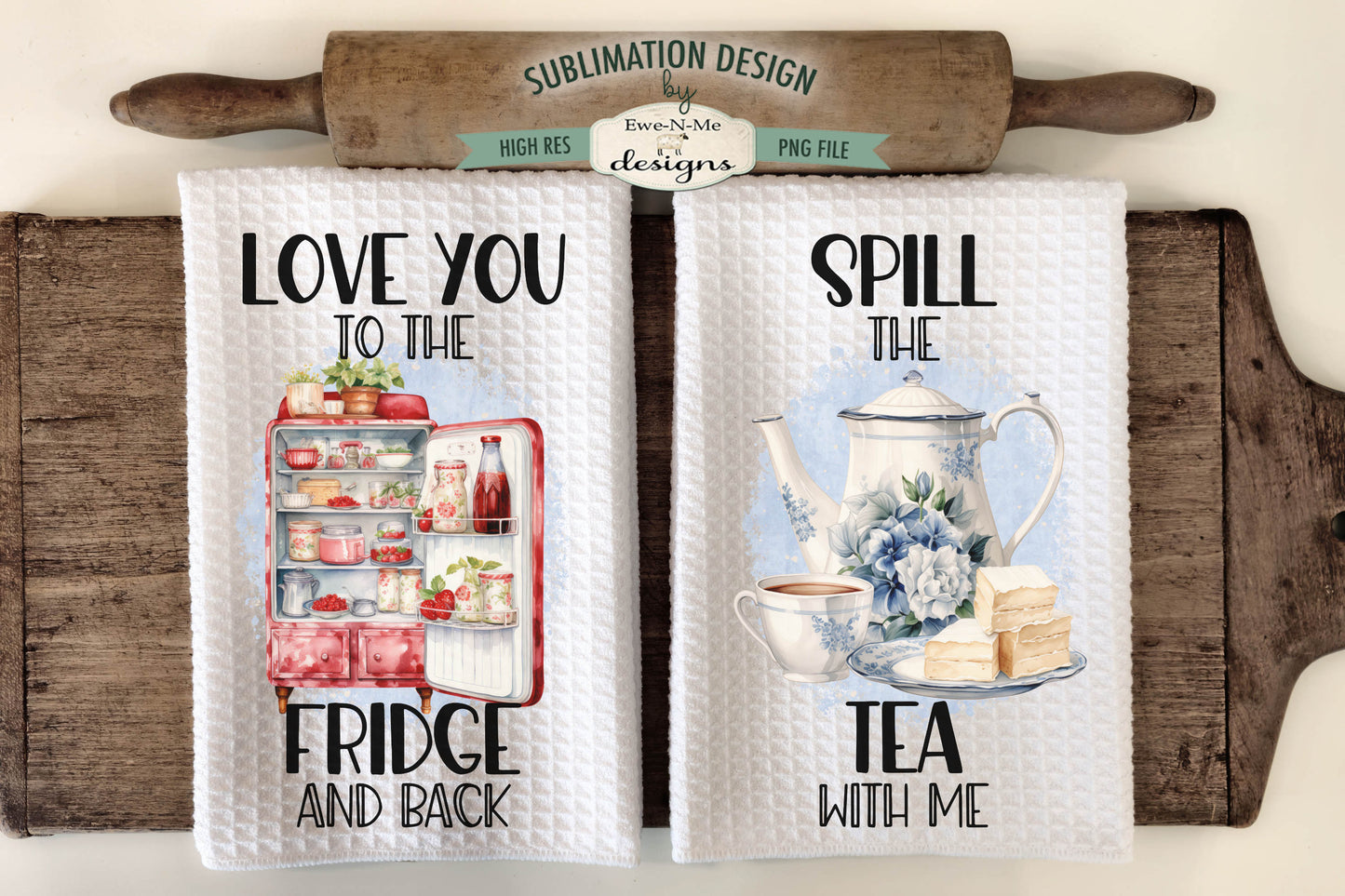 Old Fashioned Kitchen - Kitchen Towel Sublimation Designs