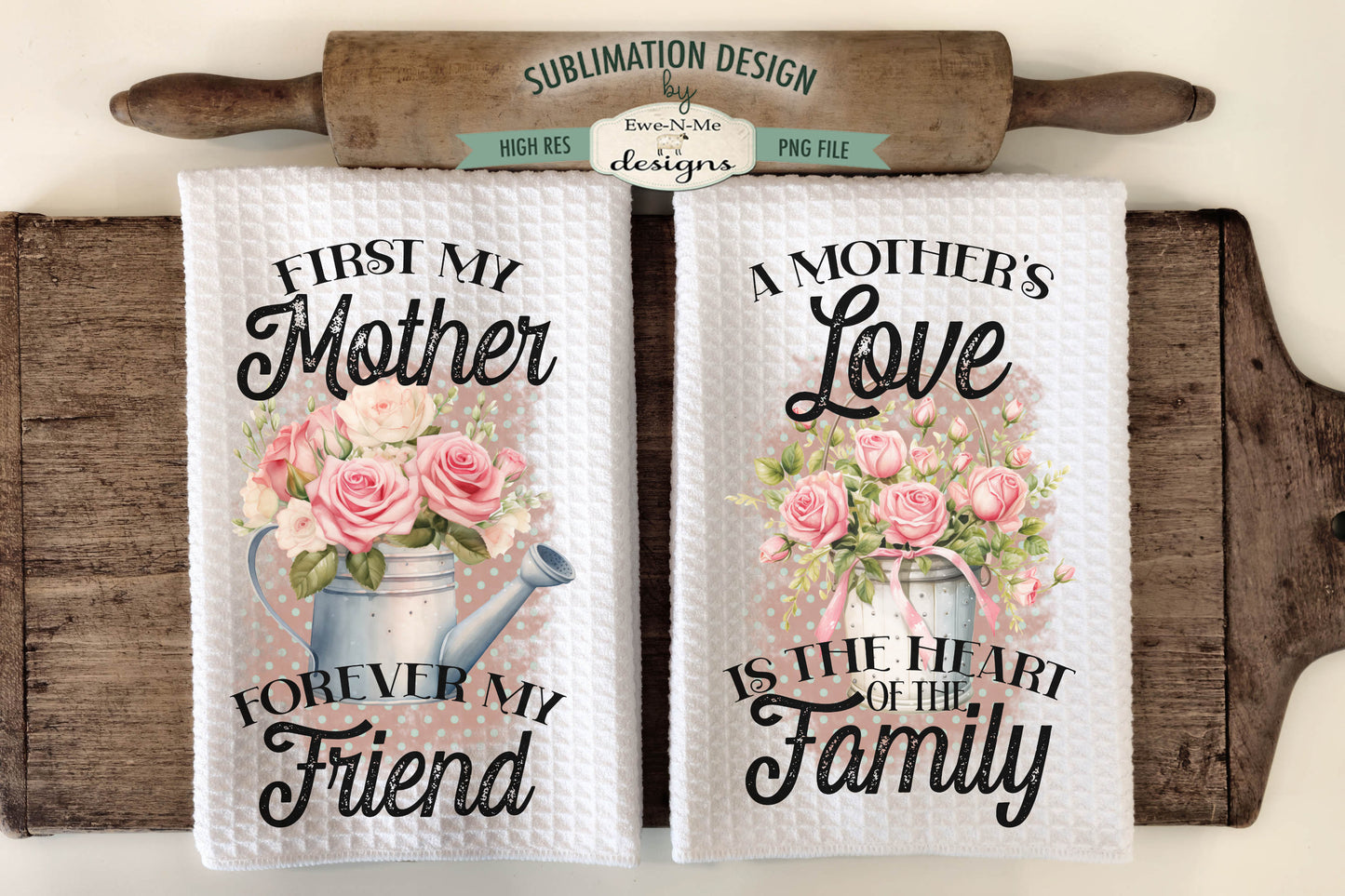 Mothers Day Bouquets - Kitchen Towel Sublimation Designs (Copy)