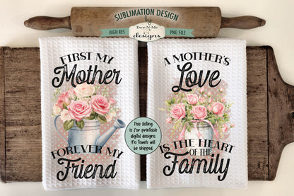 Mothers Day Designs - Bundle of 16 - Kitchen Towel Sublimation Designs