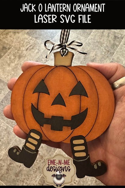 Layered Jack O Lantern Ornament | Laser Cut SVG File