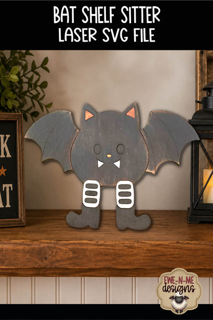 Layered Bat Shelf Sitter | Laser Cut SVG File