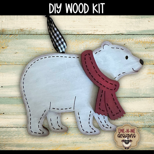 Polar Bear Ornament | DIY WOOD KIT