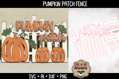 Pumpkin Patch Fence - Laser Cut SVG