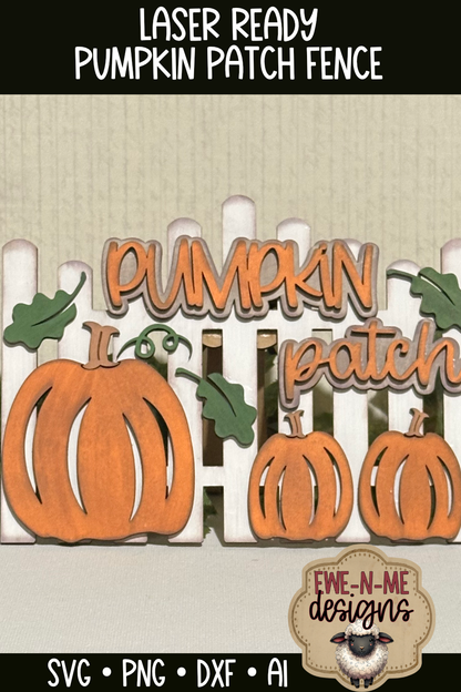 Pumpkin Patch Fence - Laser Cut SVG