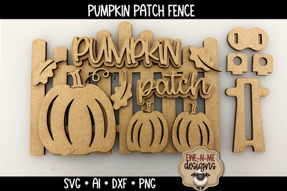 Pumpkin Patch Fence - Laser Cut SVG
