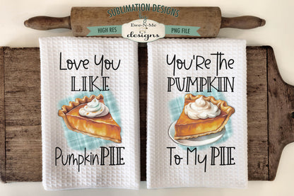 Pumpkin Pie - Kitchen Towel Sublimation Designs