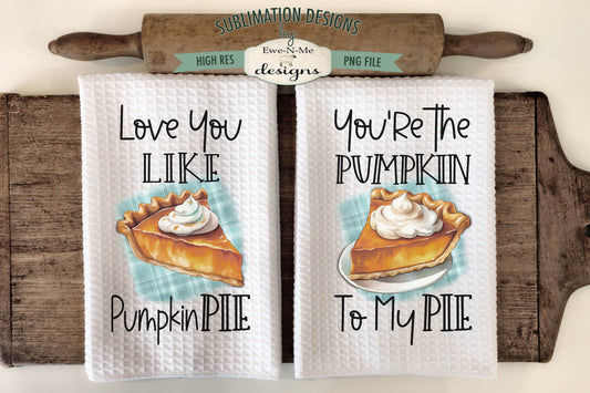 Pumpkin Pie - Kitchen Towel Sublimation Designs