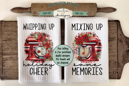 Holiday Baking - Bundle of 16 - Kitchen Towel Sublimation Designs