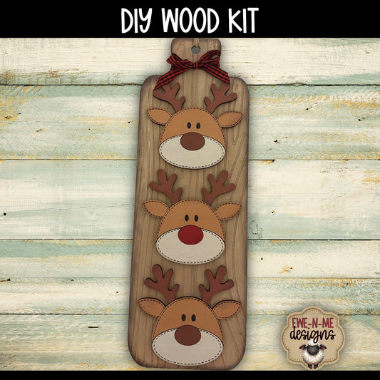 Reindeer Cutting Board Wood Sign | DIY WOOD KIT