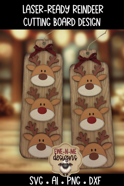 Reindeer Cookie Board | Laser Cut SVG File