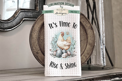 Spring Chicken - Kitchen Towel Sublimation Designs