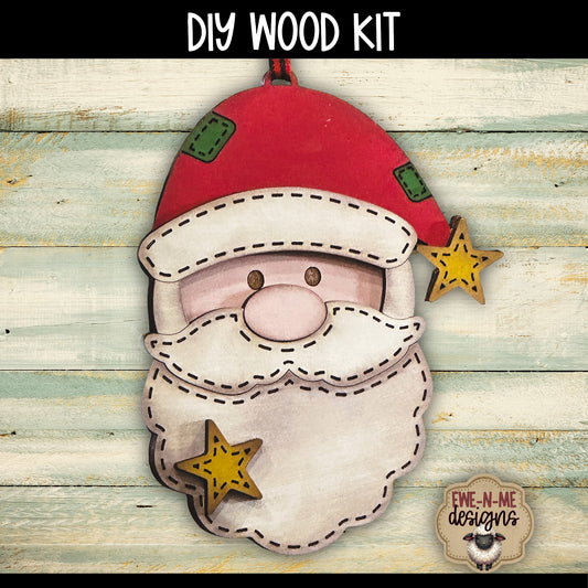 Santa Face Ornament | DIY WOOD KIT