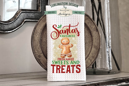 Gingerbread Cookies - Bundle of 5 - Kitchen Towel Sublimation Designs