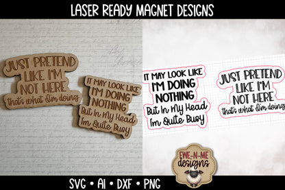 Sarcastic Quotes Magnet Set - Laser Cut SVG