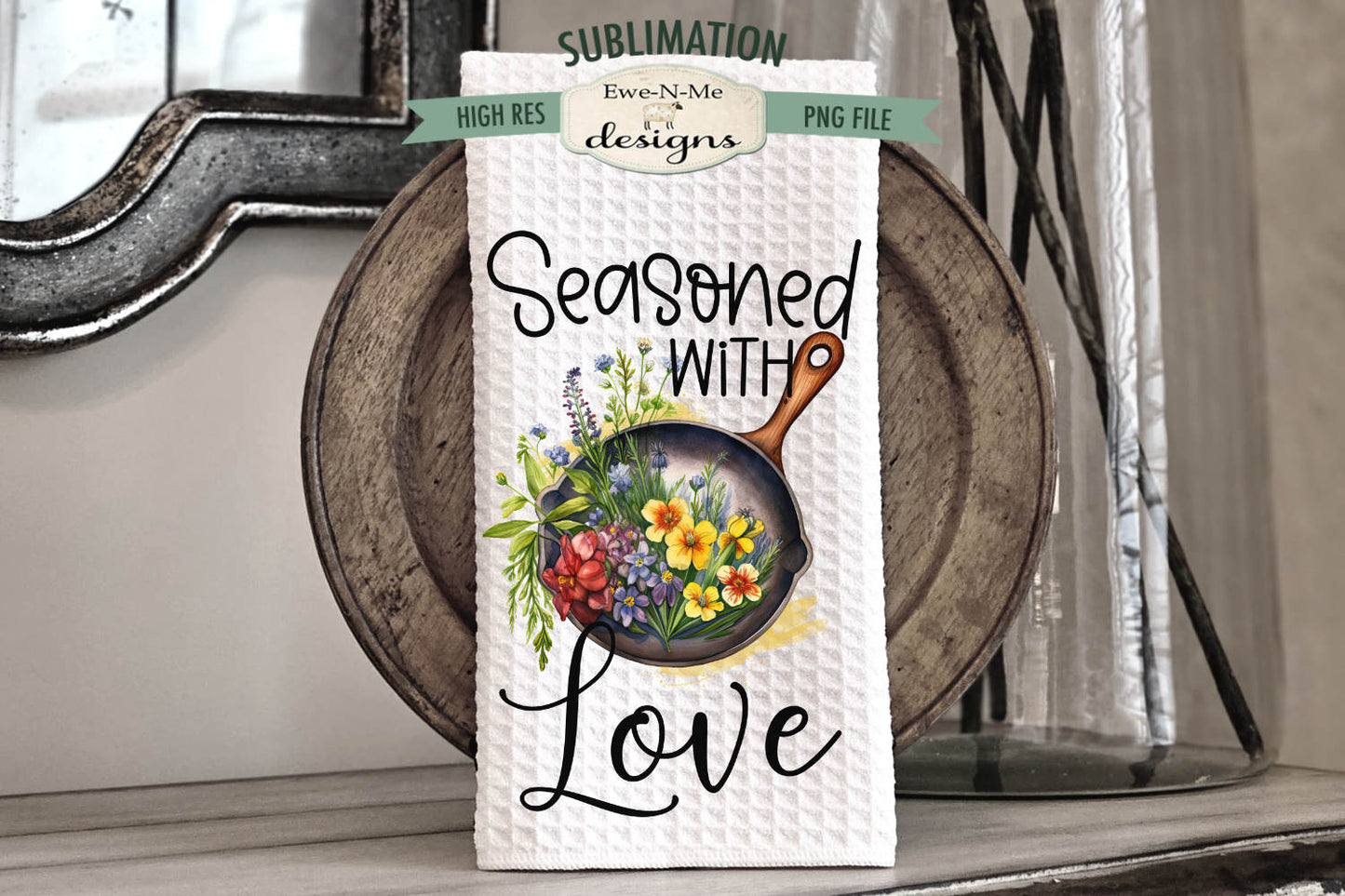 Funny Country Kitchen - Bundle of 5 - Kitchen Towel Sublimation Designs