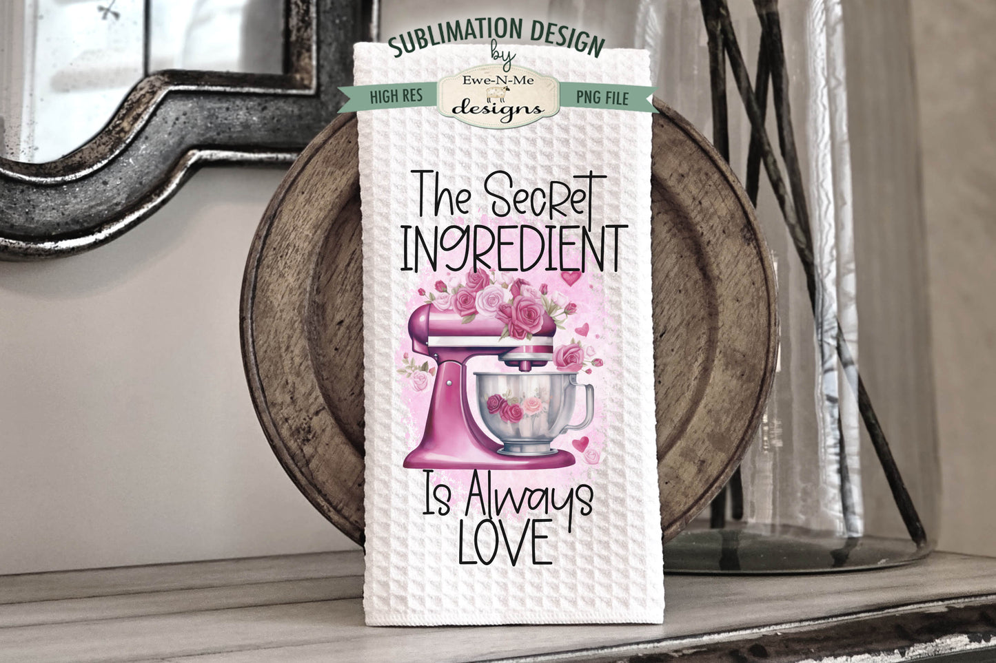 Valentine Kitchen Mixers - Kitchen Towel Sublimation Designs