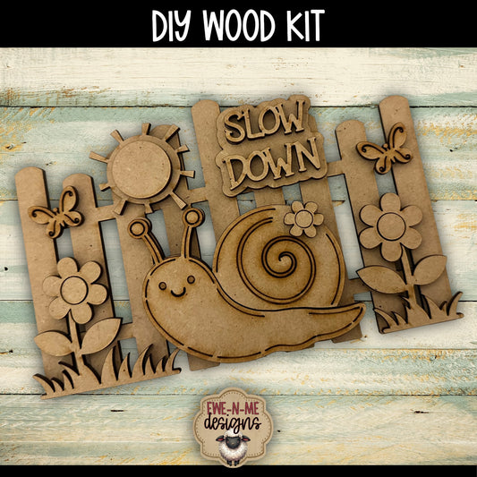 Slow Down Snail Fence | DIY WOOD KIT